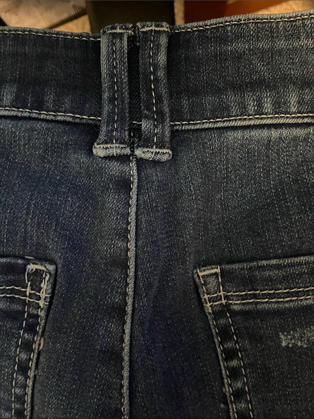 Democracy Ab Solution High Rise Denim Bermuda Utility Shorts Midtone Size 4 New - Picture 11 of 11